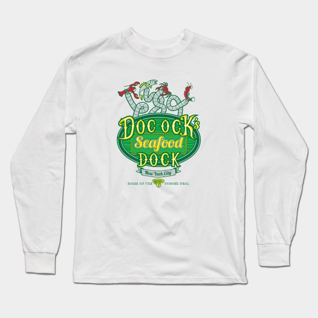 Doc Ock's Seafood Dock Long Sleeve T-Shirt by TheBensanity